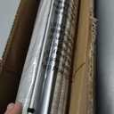 UNISHADES no Drill Cordless Roman Shades for Windows, 47" W 64" H - 100% Blackout - Linen - Beige