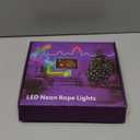 32.8Ft Neon Rope Lights,Flexible Led Rope Lights Control with App/Remote,Multiple Modes RopeLights,IP65 Outdoor RGB Led Neon Lights NonWater Resistant,Music Sync Gaming Led NeonLight Strip