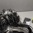 XMCOSY+ Smart Outdoor String Lights, 123Ft Patio Lights Waterproof, App Control, Compatible with Alexa, RGBCWIC Color Changing LED String Light for Outside (Black)