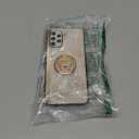 Topwin Galaxy A32 5G Kickstand Case, Cute Marble Conch Shell Floral Butterfly with Ring Stand Elegant Shockproof Protective Cover for Girls Women for Samsung Galaxy A32 5G (Rose Gold)