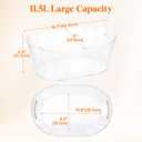 Lifewit 11.5L Ice Bucket for Parties 2 Pcs, Large Portable Drink Bucket for Cocktail Bar, Champagne Cooler for Beverage/Wine/Beer, Mimosa Bar Supplies Chiller Tub with Scoop 38 x18x20cm/15x7x8 inches