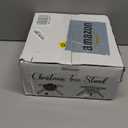 Sliner Christmas Tree Stand Christmas Tree Base Holder Stand for 8ft Tree Christmas Tree Decorations Fits up to 4.3" Less Real and Artificial Tree Base Stand for Xmas Tree up to 120 Lbs (White)