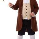 Spooktacular Creations Child Boy Colonial Costume, 18th Century Kids Historical Outfit for Cosplay Themed Parties (Large(10-12 yrs))