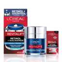 L'Oreal Paris Revitalift Pressed Night Cream, Retinol + Niacinamide, Reduces Wrinkles, Fragrance Free, 1.7 oz + Serum Sample