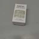 5 x Cat Eye Nails Short Squoval, Shimmery White, Small Size Press on False Nails, 24 Reusable Fake Nails With Stick on Adhesive Tabs