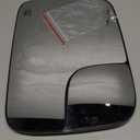 Heated Mirror Glass Right Passenger Side Compatible with Dodge Ram 1500 2500 3500 2005 2006 2007 2008 2009 Replace# 5161010AA With spotter mirror