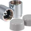CURT 22178 1.78-Inch Trailer Wheel Bearing Protectors and Dust Covers, 2-Pack, Chrome
