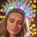 Zoestar Light Up Headband LED Headbands Glow Party Crown Hair Accessories for Women