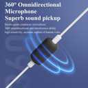 Sound Card Karaoke Headset with in-Ear Monitoring, Voice Changer, Reverberation, Built-in Sound Card, Karaoke Microphone, Portable Karaoke Headphones, Type C HiFi Wired Earbuds for Musician