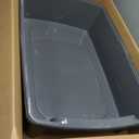 IRIS USA XX-Large Cat Litter Box, Open Top Extra Large Litter Box for Big Cats and Multi-Cat Households, High Sided Scatter Shield, Easy to Clean, 30" L x 20" W x 14" H, Gray (Smoke)