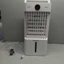 Z ZONAMA Swamp Cooler, 3-IN-1 Evaporative Air Cooler with Display & Remote, Windowless Portable Air Conditioners with Ice Cooling, 12H Timer, 6 Speeds, 60° Oscillation, Air Cooler Fan for Home Office