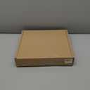 HITO 12 Inch Silent Wall Clock Battery Operated Non Ticking Glass Cover Silver Aluminum Frame, for Kitchen, Bedroom, Home Office, Living Room Decor (12" Black)