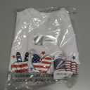 4th of July Shirts Women:Premium Cotton Crewneck USA American Flag Patriotic Short Sleeved T-Shirt (White, S)