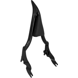 HDBUBALUS Motorcycle Backrest Sissy Bar Detachable Passenger Assembled Backrest Compatible with Harley Touring Road King Road Glide Street Glide Electra Glide Road King 2009-2025 (16 inch, Black)