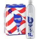 Smartwater Packaged Drinking Water, 33.8 Fl Oz (pack of 6) (EXP 06/22/26)
