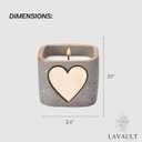 2 x Scented Candles - Self-Custom Votive Candles - Long Burn Decorative Candles in Reusable Containers - Soy Wax Natural Candlelight for Aromatherapy Spa - Home Decoration - Grey