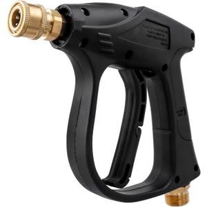 Yakamoz Short Pressure Washer Gun - 4350PSI High Power Spray Gun with M22-14mm Connector & 1/4 Quick Connect for Foam Cannon Car Wash
