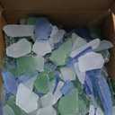 Jetec 36 oz Sea Glass for Crafts Pieces Seaglass Decor Flat Frosted Sea Glass Ornaments Vase Filler Crushed for Beach Wedding Party Decor Home Aquarium DIY Craft Supplies(Blue, White, Green)