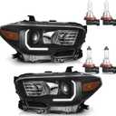 Headlights for 2016-2022 Toyota Tacoma models (Fits models with factory LED DRL Only) (Bulbs included)
