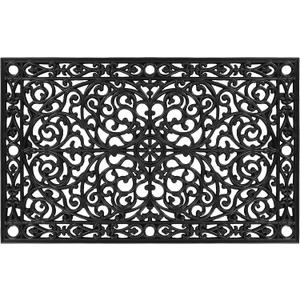 Calloway Mills AZ900223048 Gatsby Rubber Doormat, 30" x 48", Black