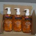 Neutrogena Oil-Free Acne Wash, Acne Fighting Facial Cleanser with Salicylic Acid Medicine, Acne Treatment for Face, Non-Comedogenic, Residue-Free, 9.1 fl oz Pump Bottles, 3 Pack