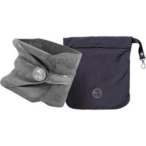 trtl Pillow - Scientifically Proven, Super Soft Neck Support Travel Pillow for Sleeping - Lightweight and Machine Washable - Ergonomic Design for Traveling on Airplanes, Cars, and Trains - Grey