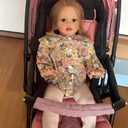 iCradle 26 Inch Big Realistic Reborn Toddler Girl Doll Handmade Silicone Soft Vinyl limbs and cloth body Baby Doll That Look Real Lifelike Newborn Baby Dolls Toy Set for Kids