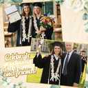 Suncalla 63" Graduation Leis 2026 Set Graduation Ribbon Lei with Letter and Honor Cords DIY Class of 2026 Gift for Women Men Grad Party(Open)