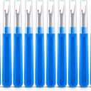 10 Pcs Fiber Optic Ripper Fiber Stripper Cutter Buffer Tube Binder Ripper Tools for Cable Technicians (Blue)