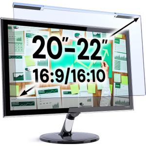 VINTEZ Blue Light Screen Protector for 20, 21.5, 21.6, 22 Inch Computer Monitor and Laptop – Anti-UV Blue Light Blocking Film for Desktop PC, Eye Protection Filter, 19.3" x 12.5", 1 Pack