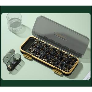 Weekly Pill Organizer/ Dispensers, 3 Times A Day, 7 Day Large Compartments Travel Pill Container/ Box, Moisture-Proof Medicine Case for Fish Oil Vitamins Pills (Transparent Black) Weekly Pill Organizer/ Dispensers, 3 Times A Day, 7 Day Large Compartments Travel Pill Container/ Box, Moisture-Proof Medicine Case for Fish Oil Vitamins Pills (Transparent Black)