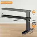 Ladder Extender Pro, Ladder Stabilizer High Strength, Ladder Leveler 20-29 Adjustable Height Range for Single and Extension Ladders, 14.4-18H x 29.85W