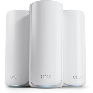 NETGEAR Orbi 870 Series Tri-Band WiFi 7 Mesh System (RBE873) - Router + 2 Satellite Extenders, Security Features, Up to 21 Gbps, Covers Up to 9,000 Sq. Ft., 150 Devices, 10 Gig Internet Port, BE21000