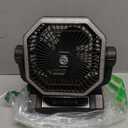 Portable Rechargeable Fan - 9-Inch Camping Fan for Tent, 20000mAh(60Hrs) Battery Operated Fan for Camping, Auto Oscillation Cordless Fans, Tent Fans with Remote/Light, 4 Speeds, 4 Timing, Outdoor