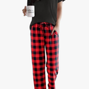 Pajama Sets for Women Round Neck Pjs Short Sleeve Sleepwear with Long Pants Loose Lounge Sets