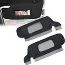 2PCS Driver & Passenger Side Sun Visor Replacement Cover Black Microfiber Leather Both Side Compatible with Ford Mustang 1994 1995 1996 1997 1998 1999 2000 2001 2002 2003 2004