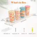 Lifewit Floating Shelves for Bathroom, Acrylic Wall Organizer for Perfume, Makeup, Figures, Nail Polish, Photo, Book, 14" Decor Display Rack for Nursery, Living Room, Bedroom, Kitchen, Clear, 6 Pack