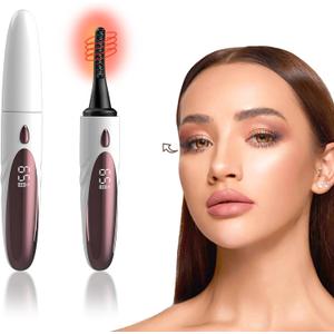 Heated Eyelash Curlers - Electric Eyelash Curler for Makeup Tools USB Rechargeable, Fast Heat up Within 10s - 24 Hours Long Lasting, with 4 Heating Modes Eyelash Curlers with LED Display