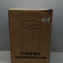 BestOffice | 13 Gallon Trash Can with Lid | Automatic Touchless Garbage Can | Odor Control | Modern Oval Design | Easy to Clean | Plastic | Black | Fits Any Kitchen, Bathroom, Office or Home