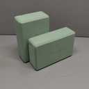 Trideer Yoga Block, Soft Non-Slip Surface Premium Foam Blocks, Supportive, Lightweight, Odorless, Yoga Accessories for Pilates Meditation General Fitness Stretching Toning (Mint Green-2 Pack)