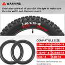 AR-PRO 3.50/4.10-18 Dirt Bike Inner Tubes with TR4 Straight Valve, Universal Heavy Duty 100/90-18" 100/100-18" 110/80-18" 110/90-18" Off-Road Motorcycle Tube and More (2-Pack)