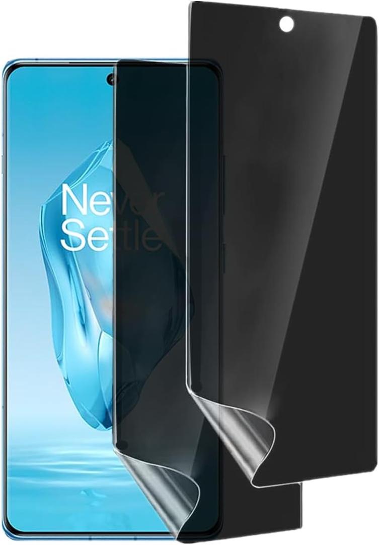 for One Plus 12R 6.78'' Privacy Soft TPU Screen Protector, [2-PACK] Anti-spy Anti-Peeping Protective Film for One Plus 12R 6.78''(Not Tempered Film)
