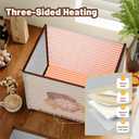 Bread Proofing Box with 3-Sided Heating, Electric Dough Proofer 68-131F & 99H Timer, Foldable Sourdough Proofer for Pizza & Fermentation, Large Capacity with Metal Rack & Water Tray