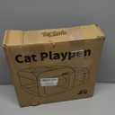 Tailtastic Large Cat Playpen with Separate Areas,Outdoo&Indoor Cat Enclosures,Portable Pet Playpen for Indoor Cats,Puppy and Small Animals, Dog Playpen with Carrybag.