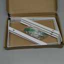 Heavy Duty Shelf Brackets 12 x 8 inches, Metal Shelves Supports, Load Capacity: 600 lb, 90 Degree Wall Mounted Angle L Floating Shelf Bracket with Screws, White 6 Pack HOME MASTER HARDWARE