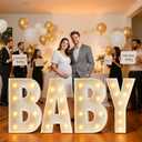 imprsv Marquee Light Up Letters, 3FT Mosaic Letters with Light for Baby Shower Graduation Party Decor, Large Y for Engagement Wedding Party Decorations (Need to Assemble)