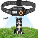 GPS Dog Collar Fence System  Wireless Electric Dog Fence with Adjustable Warning Modes, Rechargeable & Waterproof Receiver, Radius 25-999 Yards, Ideal for Outdoor Use (Black)
