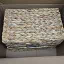 StorageWorks Wicker Storage Baskets for Shelves, Decorative Baskets, 2-Pack