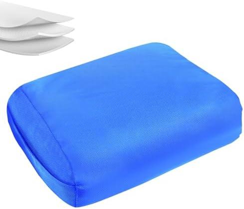 Birodeko Hot Tub Booster Seat, Air Mesh 5 Inch Thick Spa Cushion with Non-Slip Surface Weighted for Quick Sink, Spa Booster Seat for Hot Tub(1pcs,Blue)