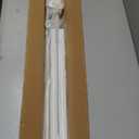 MEXAU White Tension Curtain Rods 41-146 In Extra Long Outdoor Patio Curtain Rods No Drilling Adjustable Heavy Duty Tension Rods for Windows Bathroom Living Room Curtains, Rod Diameter 1.26In